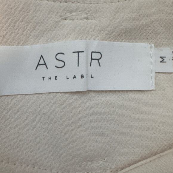 ASTR The Label Womens Wide Leg Pants Cream High Waisted Size M NWOT Flowy Boho - Picture 8 of 10